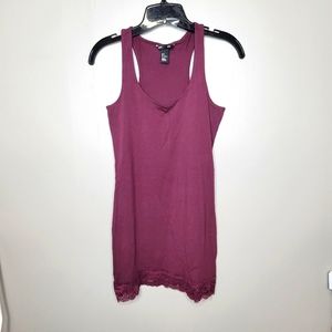 H&M Burgundy Slip Dress Size Small